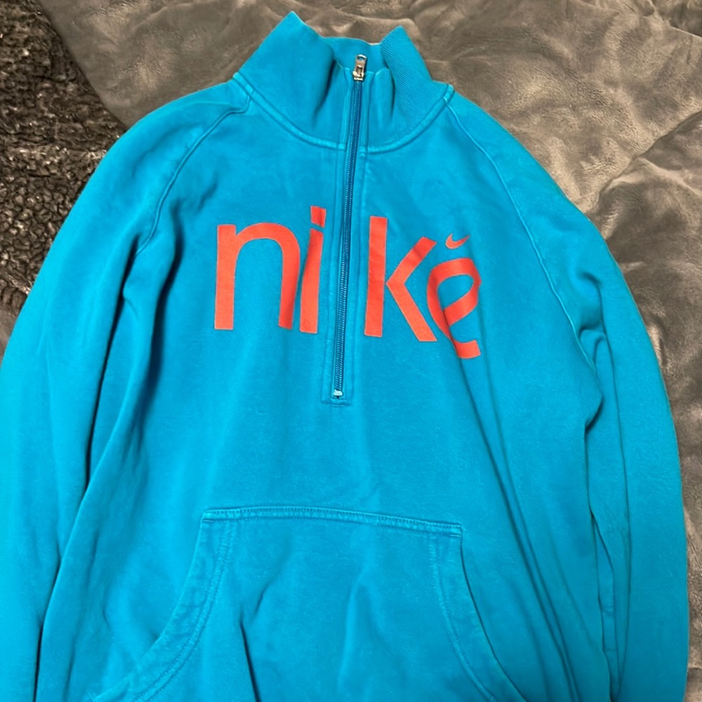 Nike hoodie with mini zipper